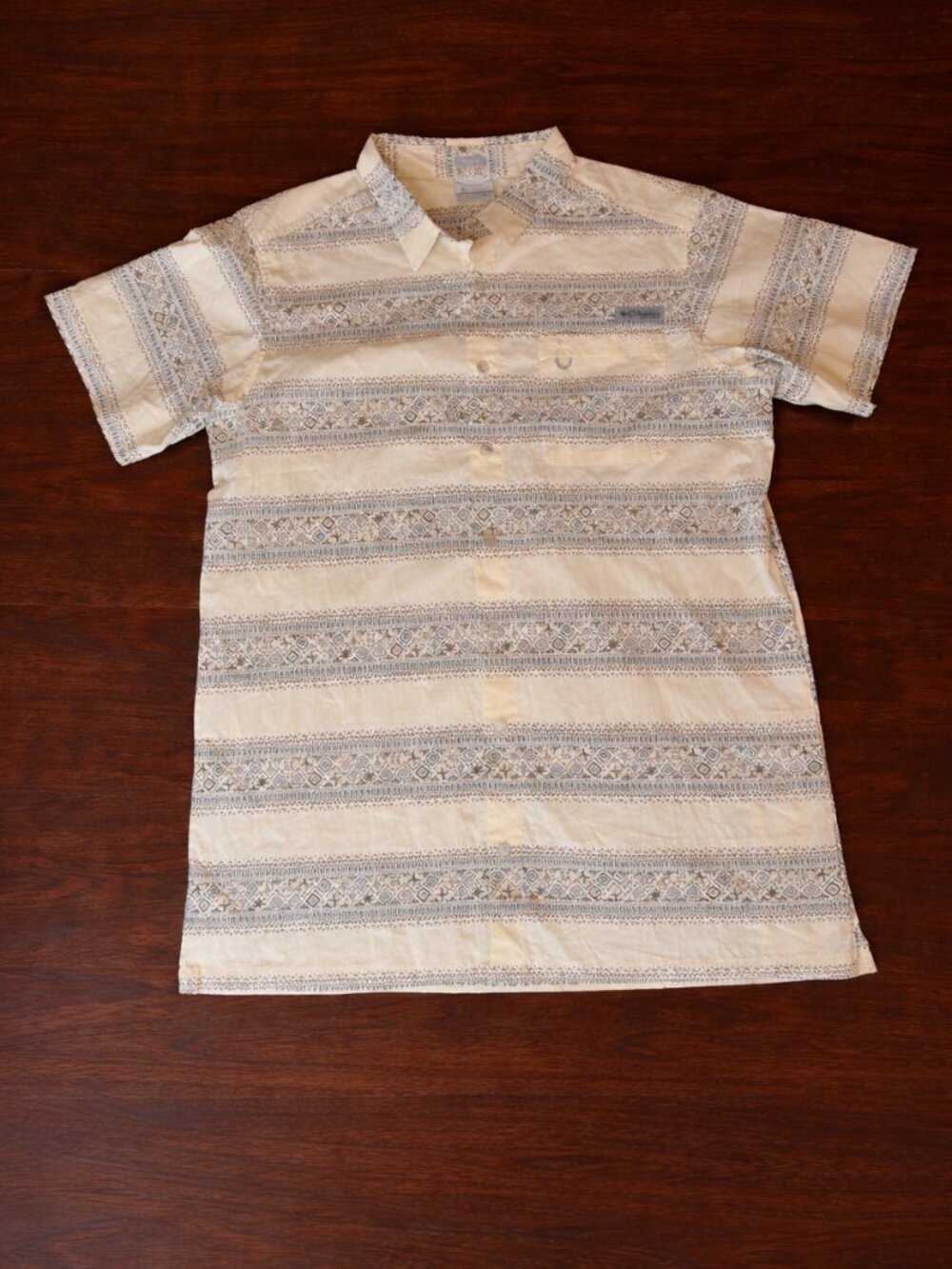 Columbia PFG Fishing Shirt Men’s XL Active Fit Short Sleeve Performance Button